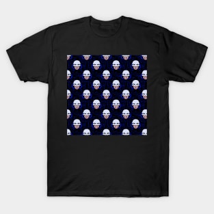 Cyber Skull Blue T-Shirt